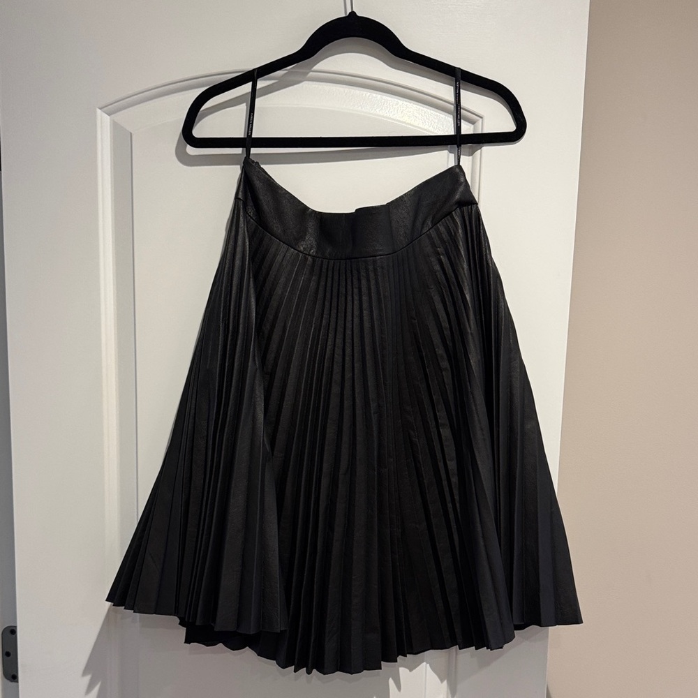 Karen Millen Black A-Line Pleated Skirt